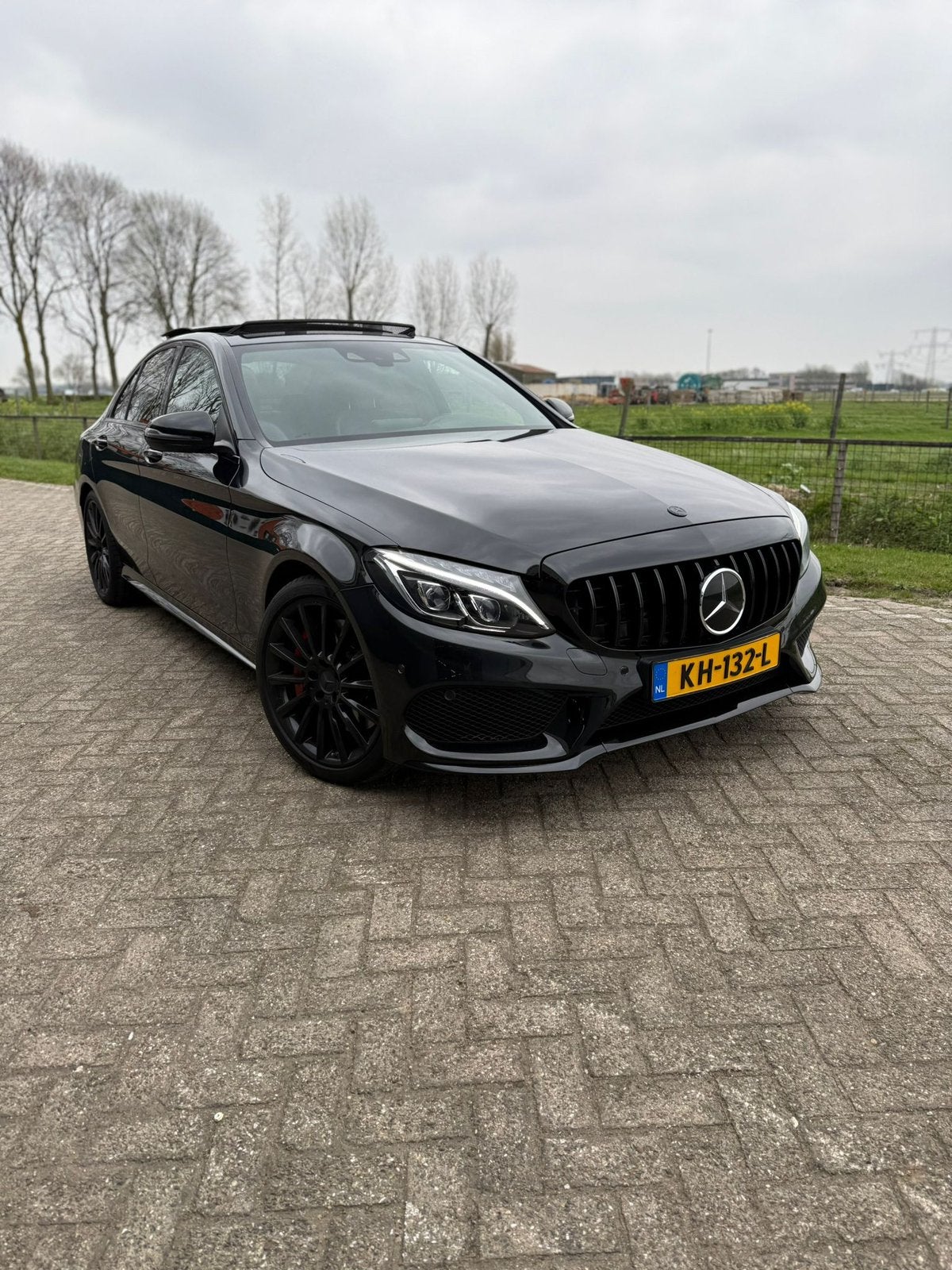 Mercedes-Benz C-Klasse c43/ C450 3.0  4MATIC Aut7 2015 Zwart, 1800 kg, Zwart, 367 pk, Parkeerassistent
