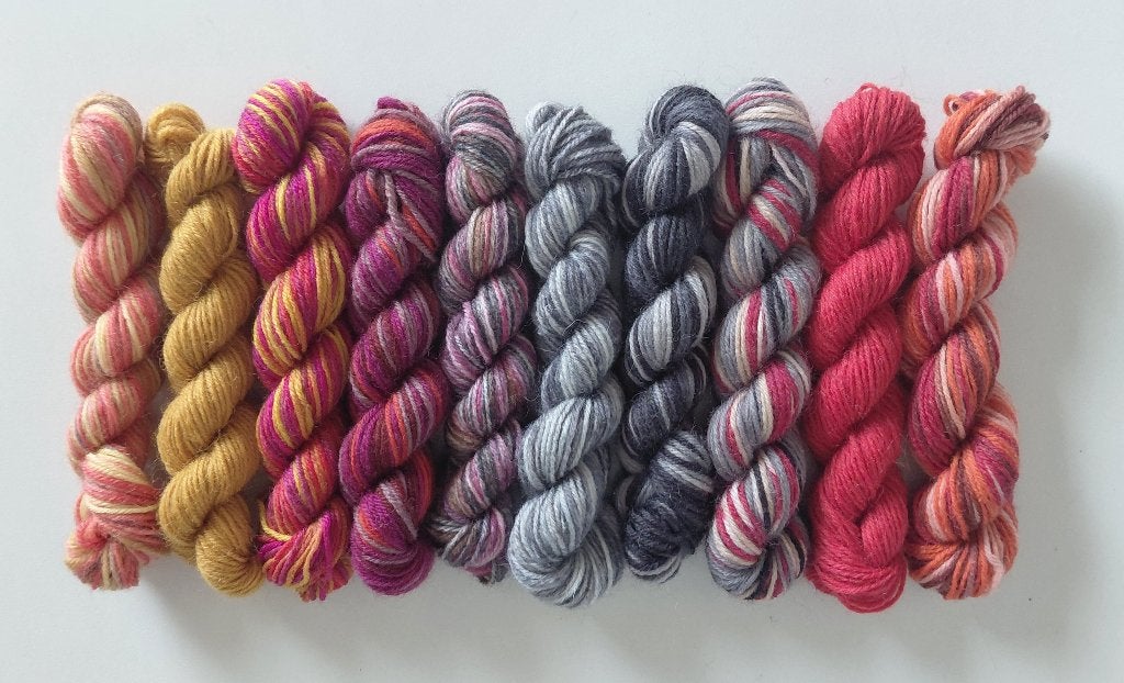 Restjes sokkenwol - 10 x 10 gram - Pakket A, Ophalen of Verzenden, Nieuw, Breien of Haken, Wol of Garen