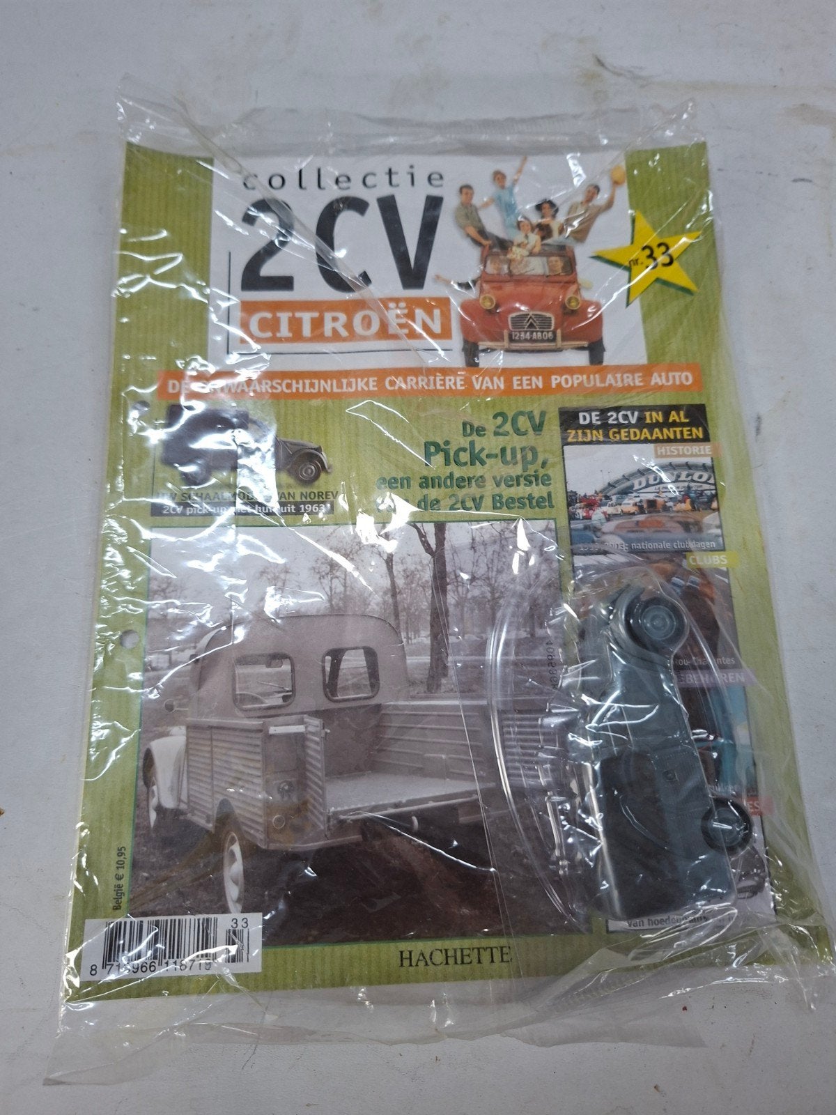 2CV modelauto Norev met tijdschrift, Ophalen of Verzenden, Nieuw, Auto, Overige merken