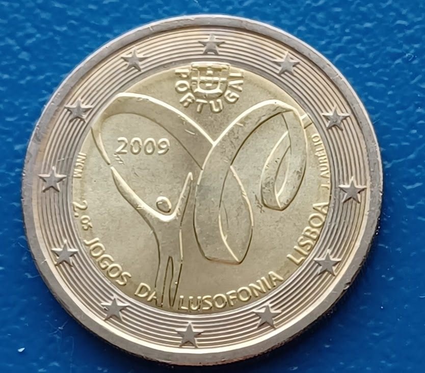 Portugal 2 Euro "Lusofonia" - 2009, Postzegels en Munten, Munten | Europa | Euromunten, Verzenden, Portugal, 2 euro, Losse munt