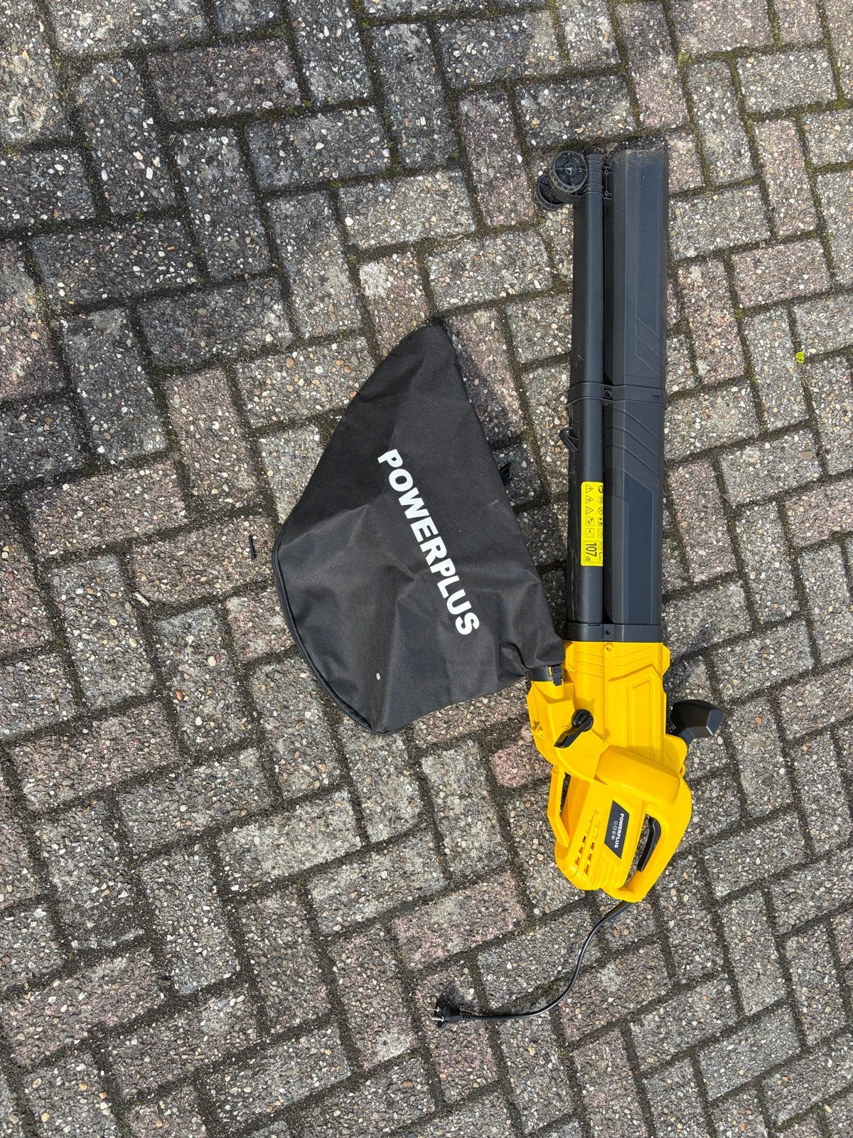 Powerplus Bladblazer/Bladzuiger met Opvangzak, Gebruikt, Handgedragen, Ophalen of Verzenden, Met opvangzak