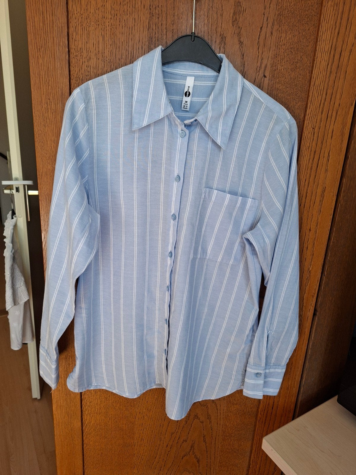 Nieuwe blauw wit gestreepte damesblouse maat 38, Ophalen of Verzenden, Nieuw, Maat 38/40 (M), Blauw
