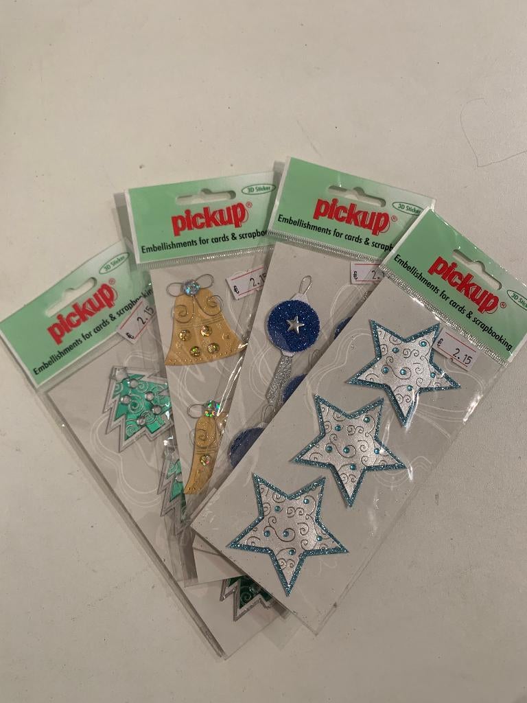 Kerst 3D stickers, Ophalen of Verzenden, Nieuw, Meerdere stickers