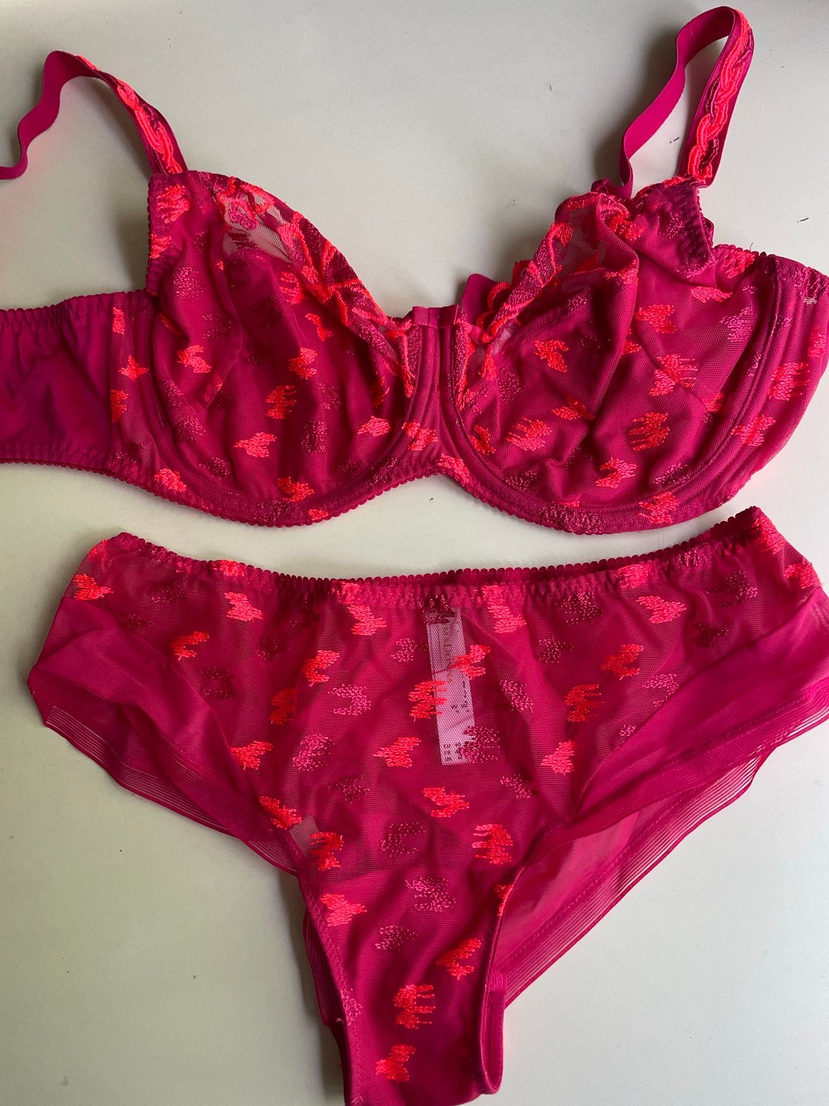 PrimaDonna Lingerie Set: BH (75E) en Slip (M) in Roze, Ophalen of Verzenden, Roze, Setje