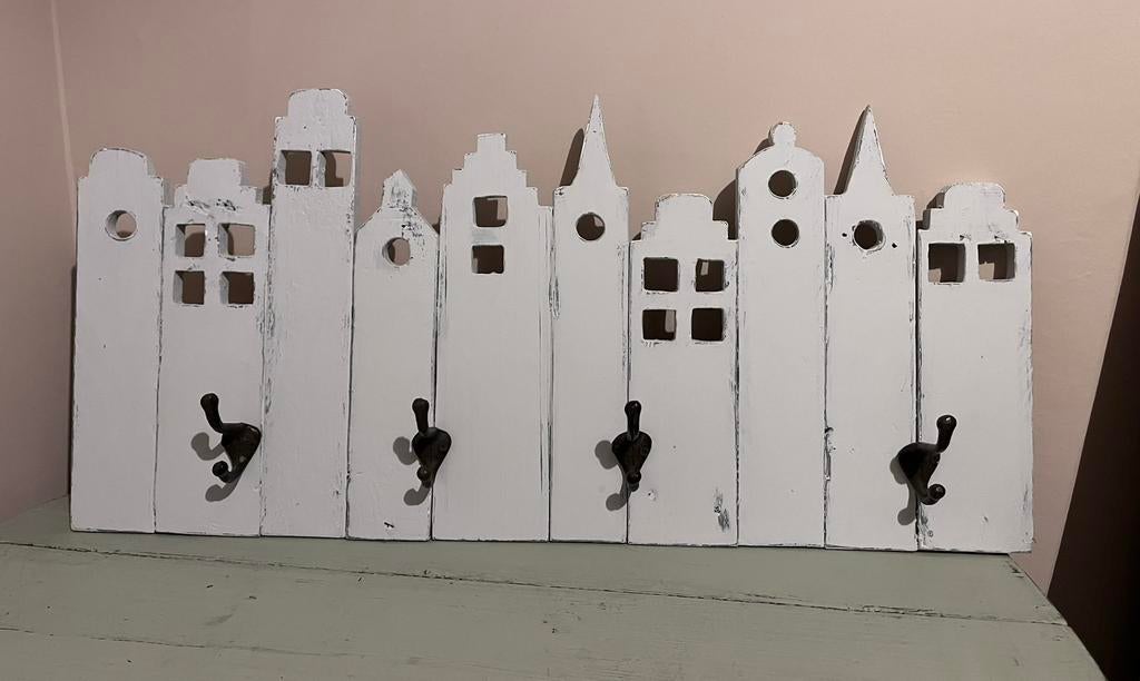 Kapstok, Huis en Inrichting, Woonaccessoires | Kapstokken, Zo goed als nieuw, Wandkapstok, Minder dan 100 cm, Hout, Ophalen