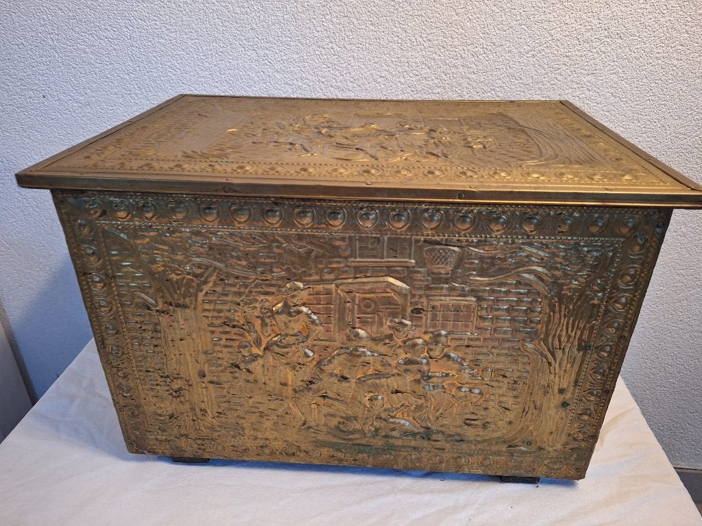 Messing kist, Ophalen of Verzenden, Koper