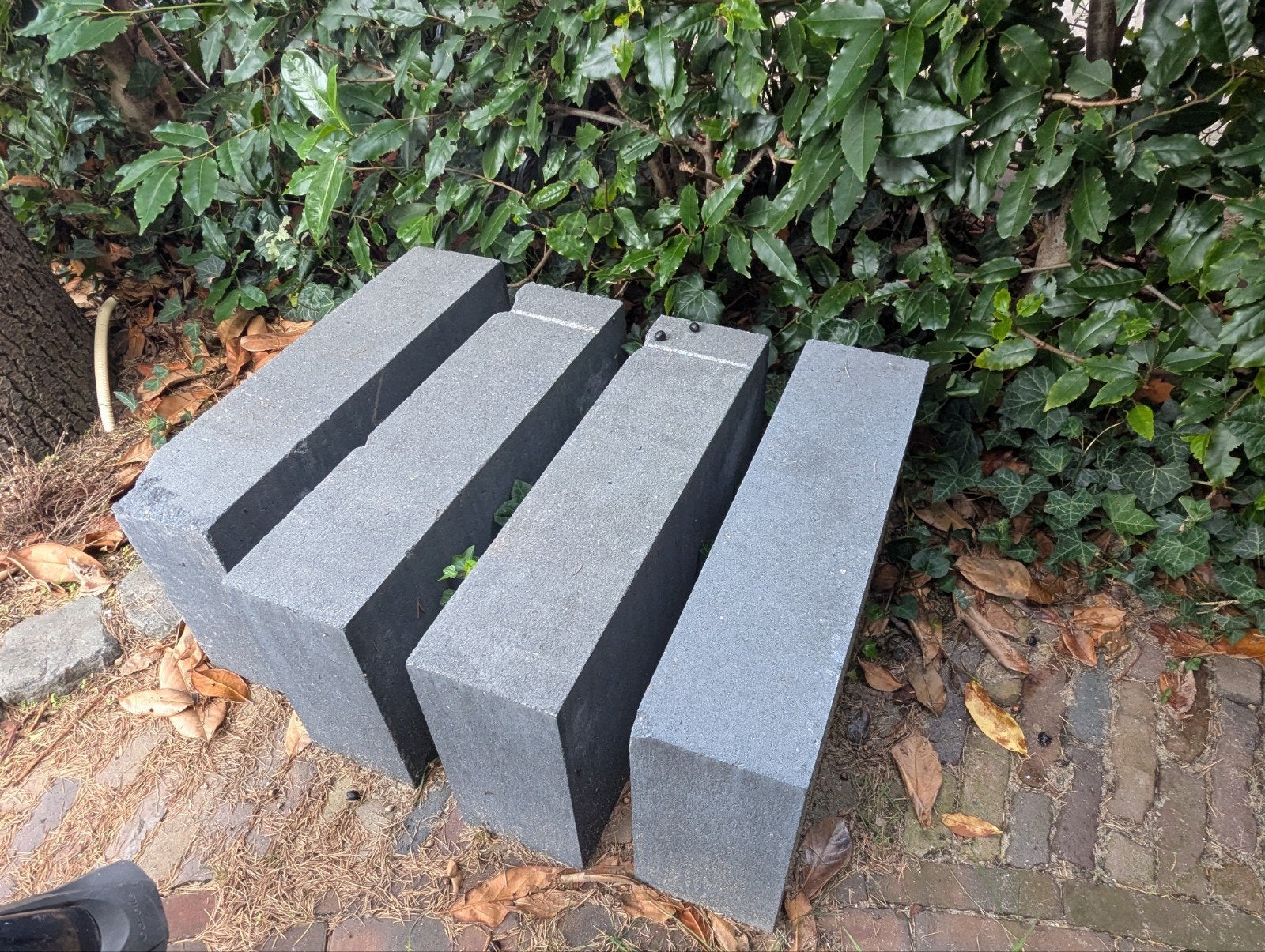 Set van 6 betonnen traptreden/blokken - deels beschadigd, Ophalen, Gebruikt, Overige typen, Minder dan 5 m²