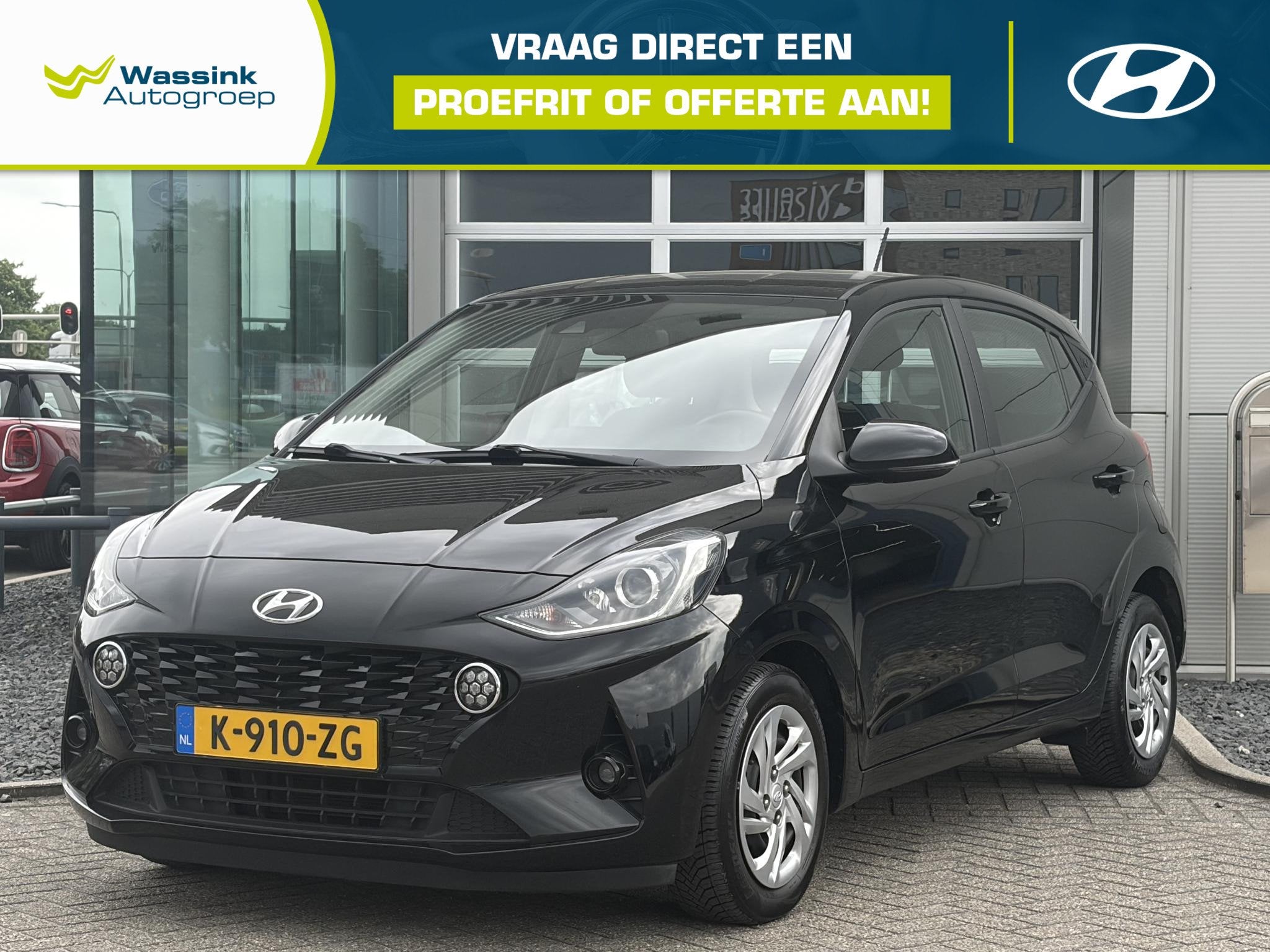 Hyundai i10 1.0 Premium | Achteruitrijkcamera | Airco | Navi, Voorwielaandrijving, Gebruikt, 899 kg, 4 stoelen