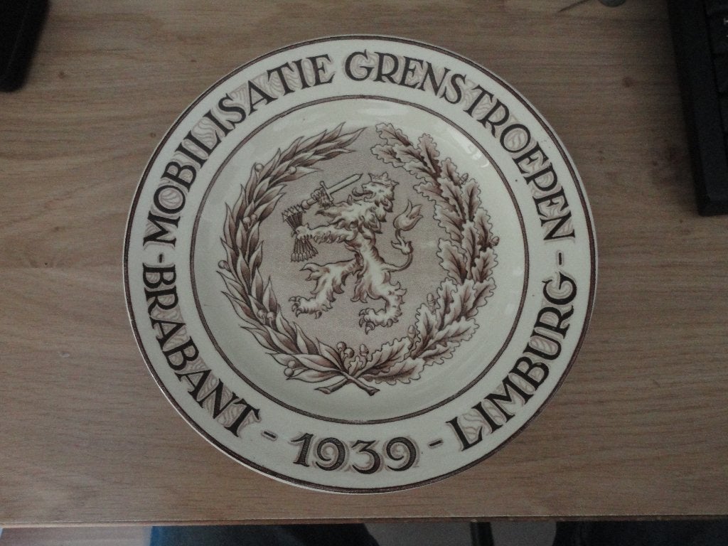 Bord Mobilisatie grenstroepen Brabant Limburg 1939, Verzamelen, Militaria | Tweede Wereldoorlog, Ophalen of Verzenden, Landmacht