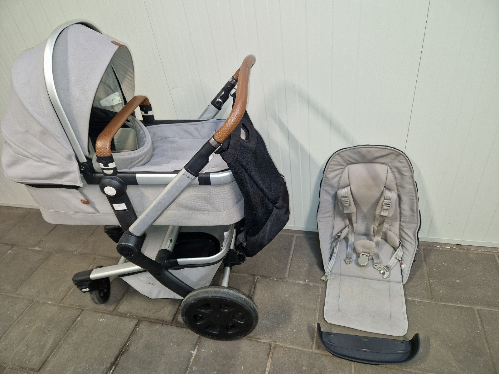 Joolz Day 3 Combiwagen met boodschappentas, Kinderen en Baby's, Kinderwagens en Combinaties, Gebruikt, Combiwagen, Met reiswieg