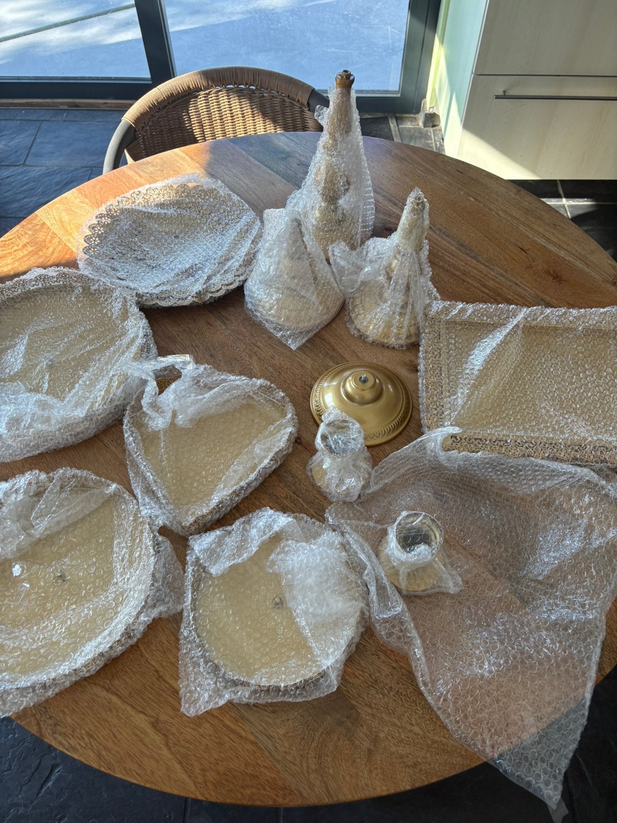 Eidoct set ban 9 dessert platen, Overige materialen, Ophalen of Verzenden, Zo goed als nieuw, Overige stijlen