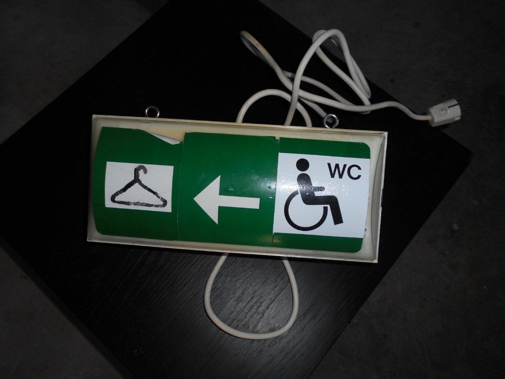 WC Garderobe lamp, Ophalen of Verzenden, Gebruikt