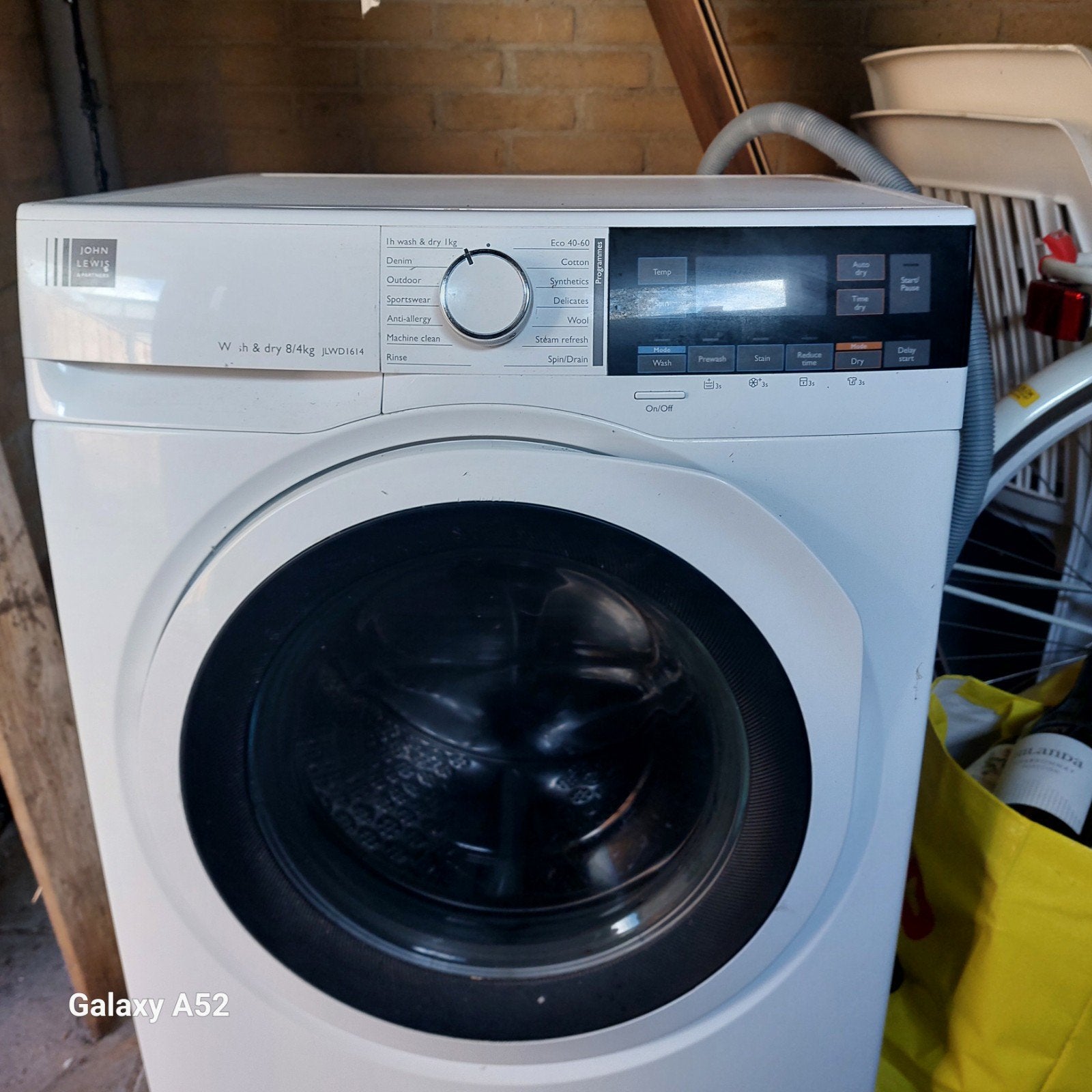 Wasmachine, Ophalen, Gebruikt, 1200 tot 1600 toeren, 85 tot 90 cm