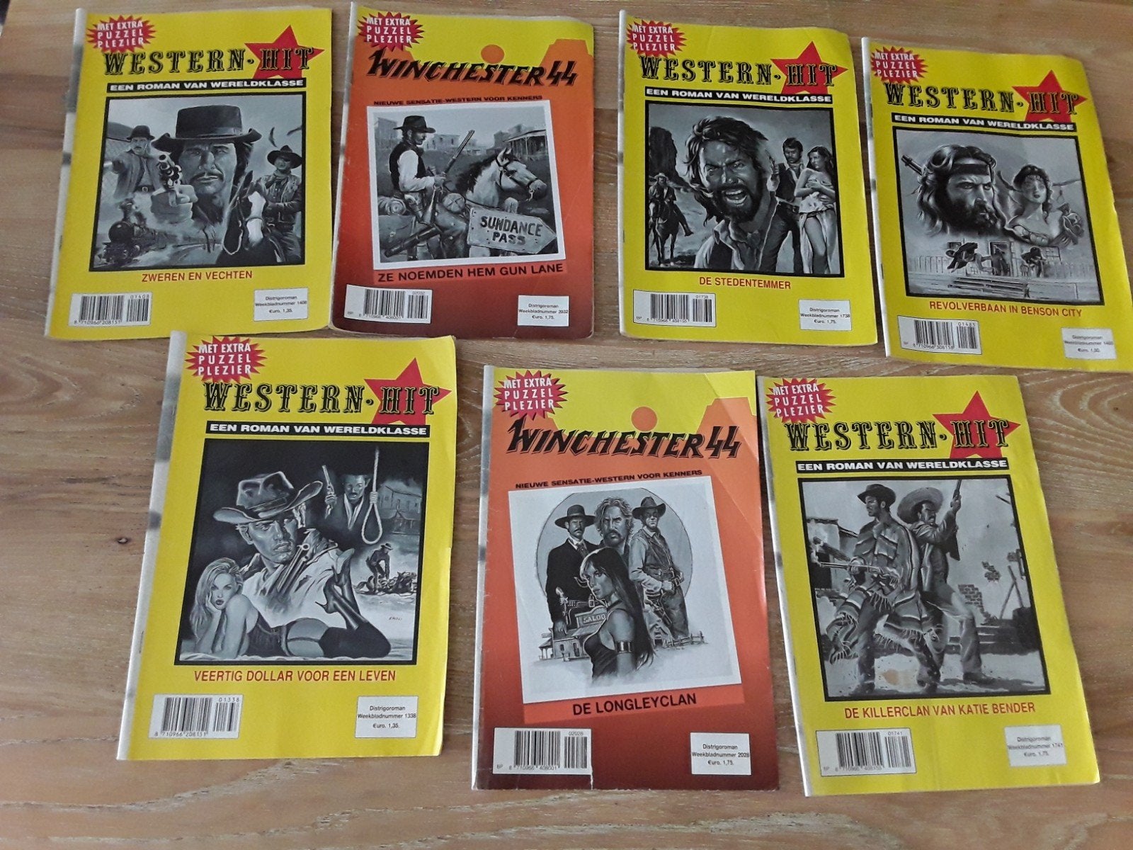 Western Hit & Winchester  stripboeken - 7 stuks, Boeken, Ophalen of Verzenden, Gelezen, Diverse, Nederland