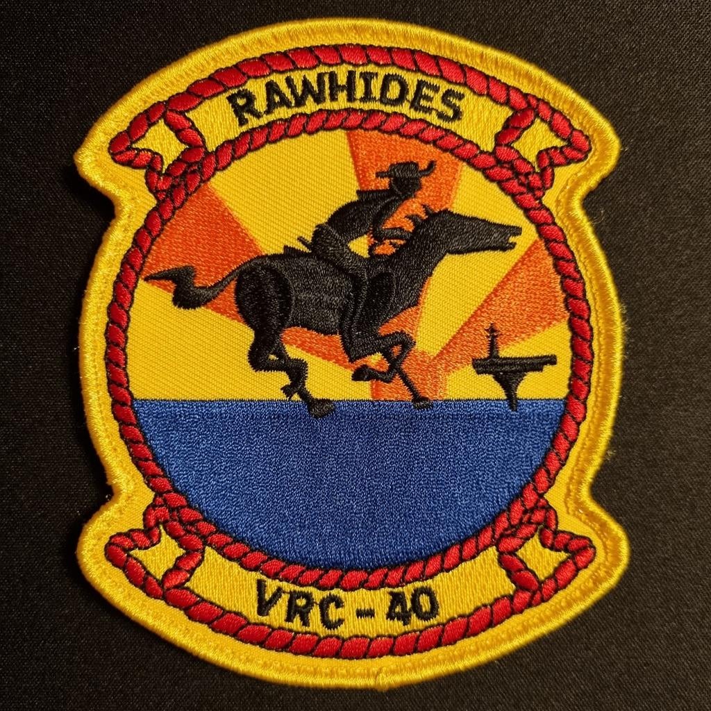 US Navy VRC-40 Rawhides C-2A Greyhound Patch, Verzamelen, Stickers, Ophalen of Verzenden