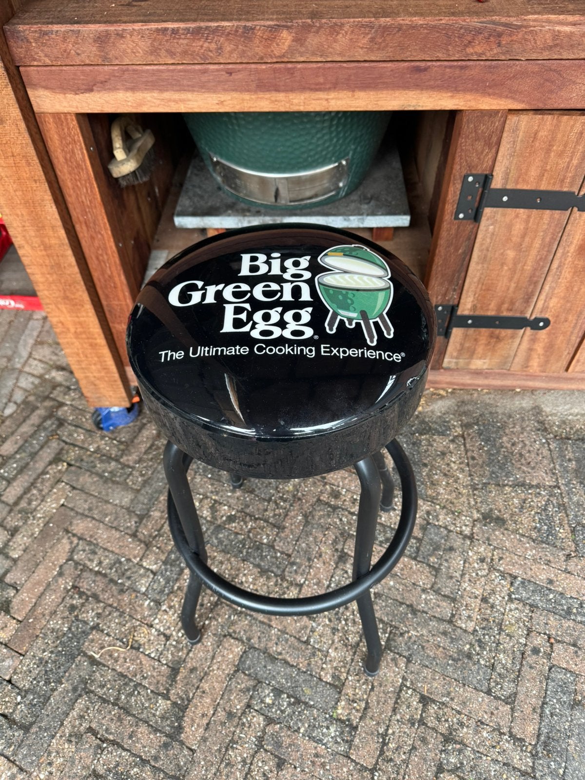 Big Green Egg Barkruk – Origineel & Uniek collector’s item, Ophalen, Zo goed als nieuw