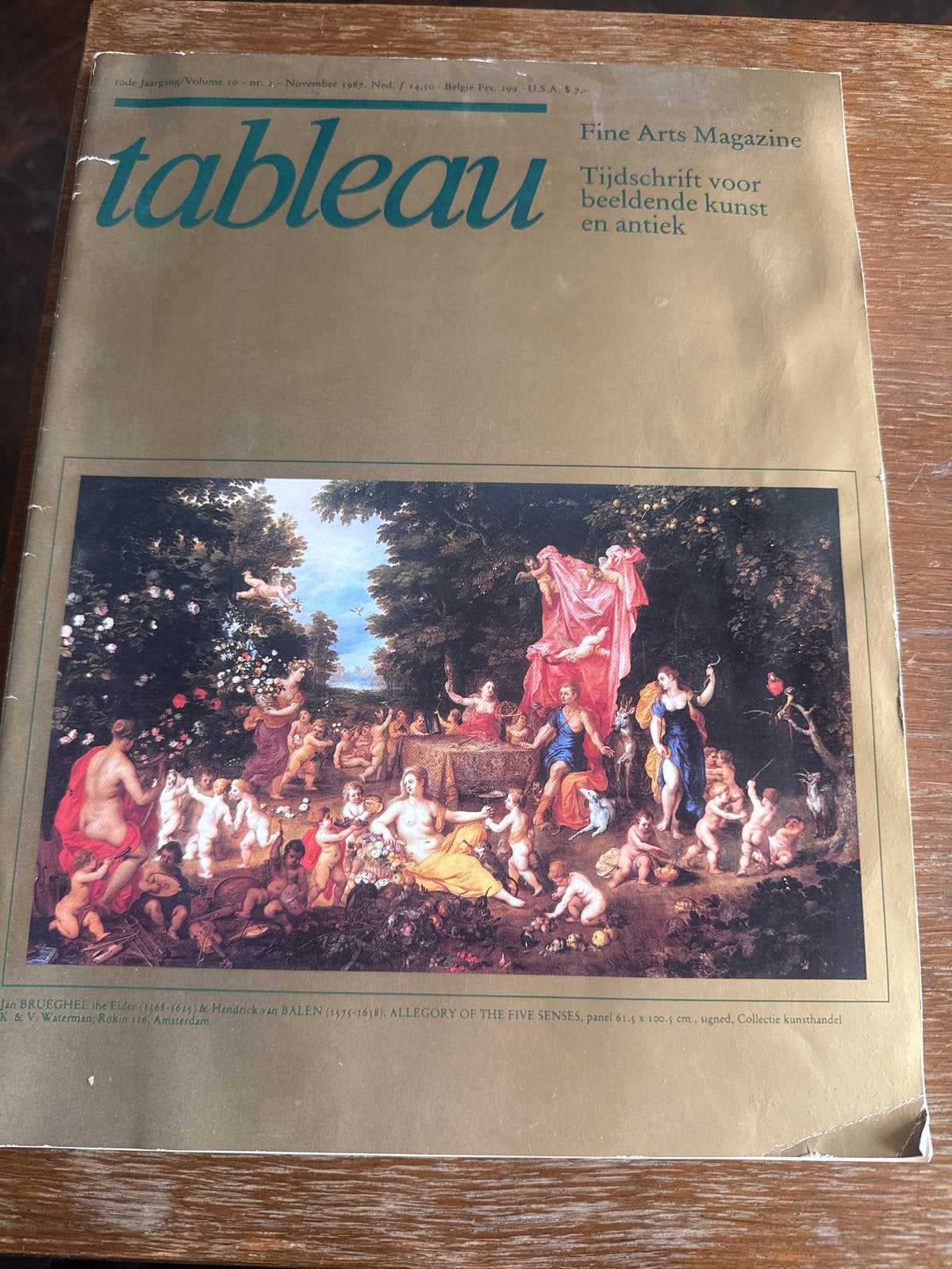 Tableau Fine Arts Magazine - November 1987, Ophalen of Verzenden