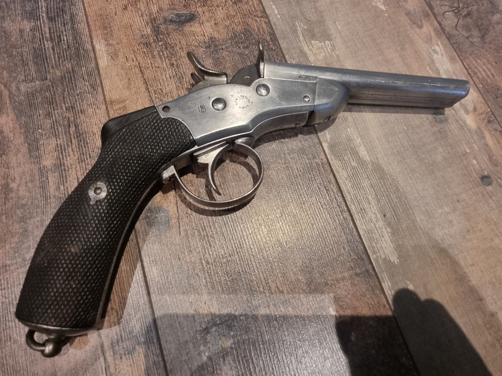 Antiek dubbelloops Revolver nagant remington rolling block, Ophalen of Verzenden, Overige soorten, Nederland