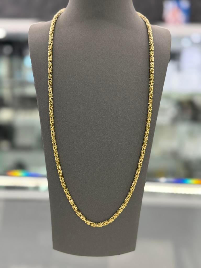 14 Karaat Goud - Ketting - Koningsketting - 24,67 Gr - Nieuw, Ophalen of Verzenden, Nieuw, Goud