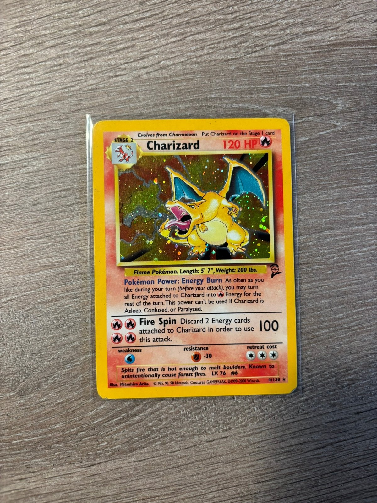 Charizard Base Set 2 4/130, Ophalen of Verzenden, Zo goed als nieuw