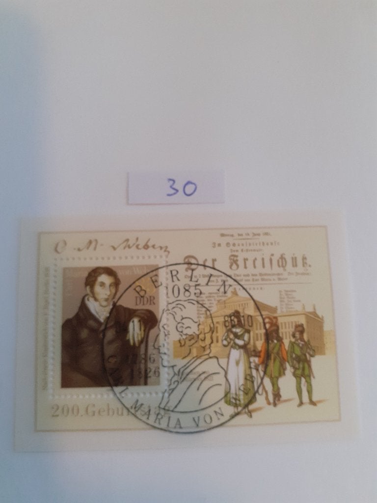 DDR, Postzegels en Munten, Verzenden, Overige landen, Gestempeld