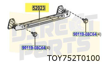 Toyota Prius 2/16- ( ZVW5) achterbumperbalk 5202347030 RESTP, -, Verzenden, -, Nieuw