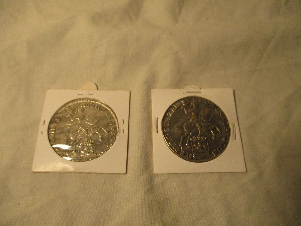 2x zilveren rijder munten Nederland oa 1769, Postzegels en Munten, Munten | Nederland, Ophalen of Verzenden, Koningin Juliana