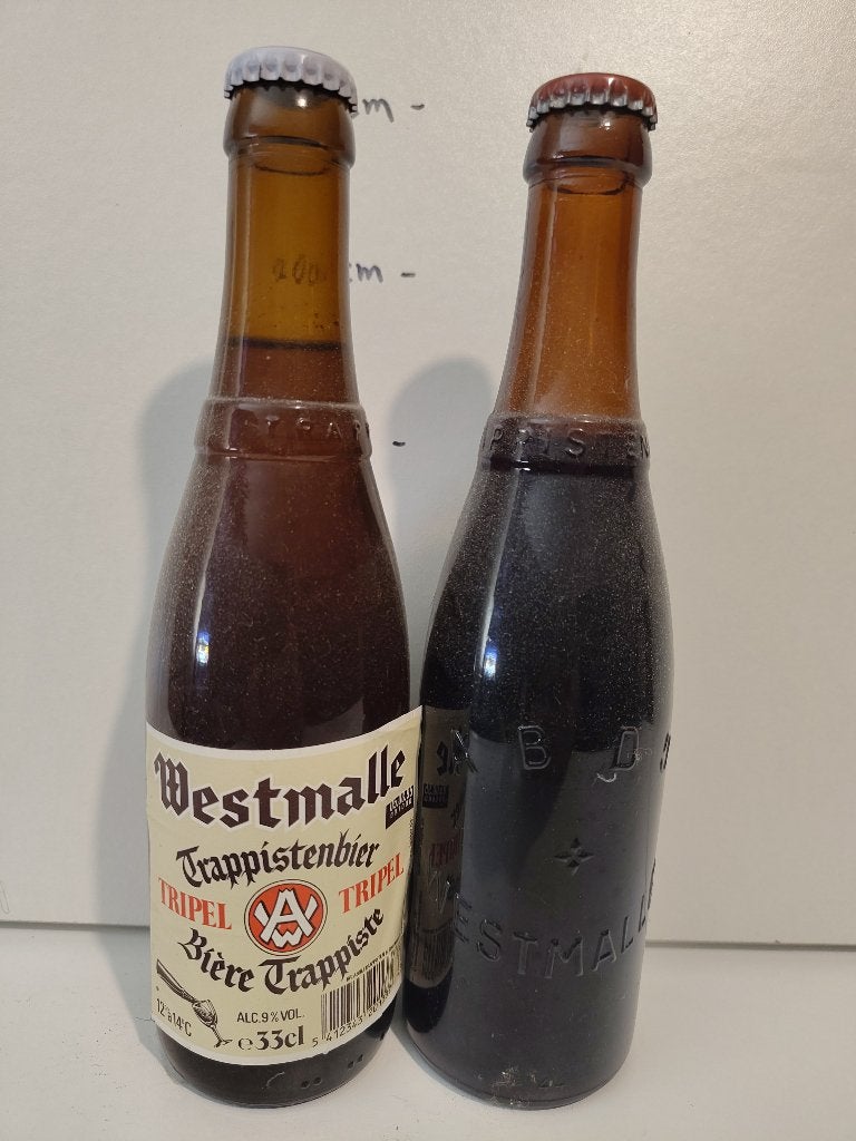 Westmalle Tripel & Dubbel - Vintage Trappistenbieren, Verzamelen, Biermerken, Ophalen of Verzenden, Gebruikt, Flesje(s), Overige merken