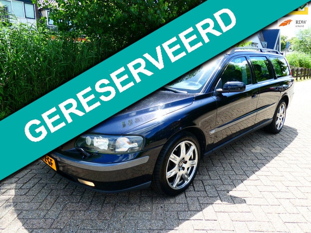 Volvo V70 2.4i 140pk Black Sapphire Ed. Leder Clima Trekhaak, Voorwielaandrijving, Zwart, Zwart, Euro 4