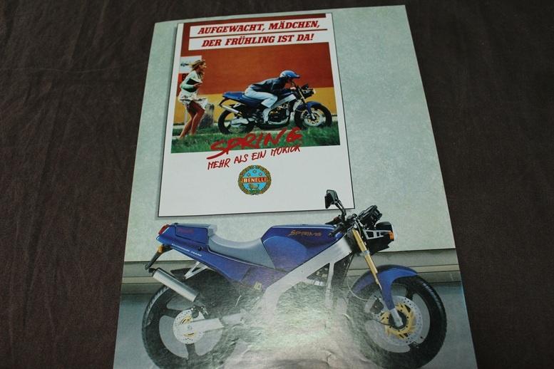 Benelli Spring bromfiets verkoop folder mofa brochure, Fietsen en Brommers, Ophalen of Verzenden, Gebruikt