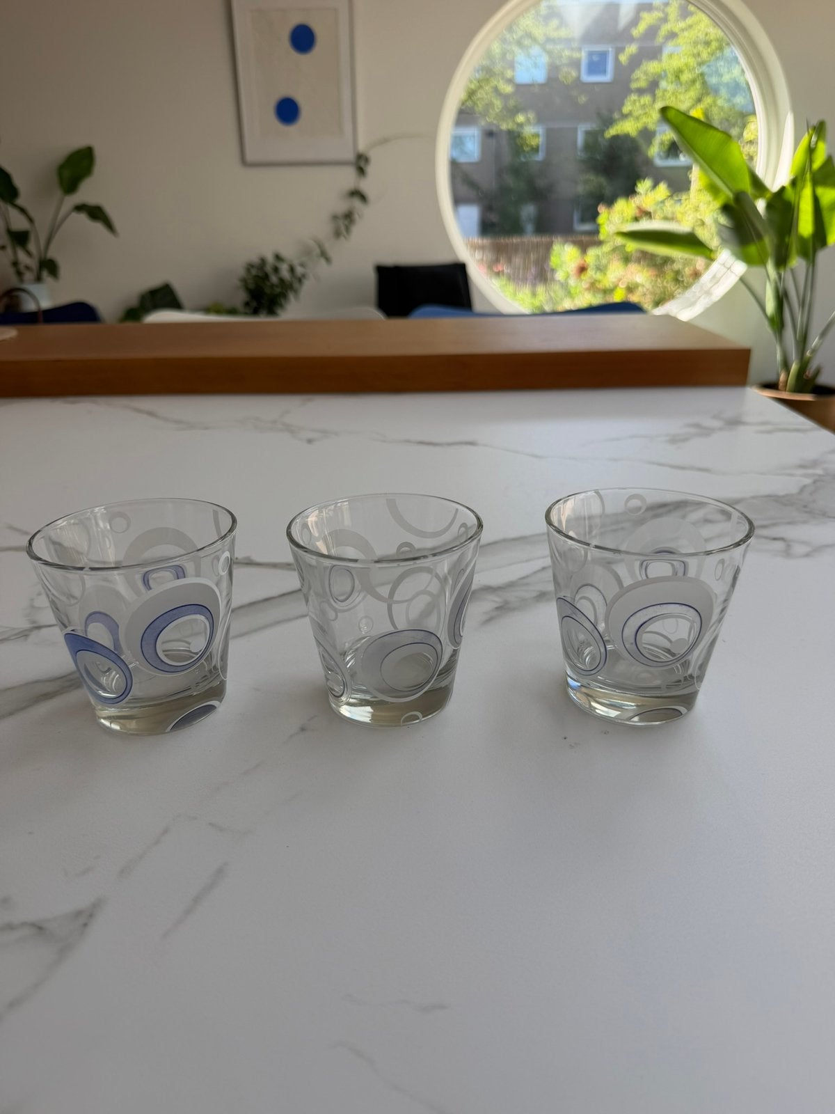 VINTAGE Glazen ‘CERVE’ 4x pop art decor TOTAALPRIJS, Verzamelen, Glas en Borrelglaasjes, Ophalen of Verzenden, Zo goed als nieuw