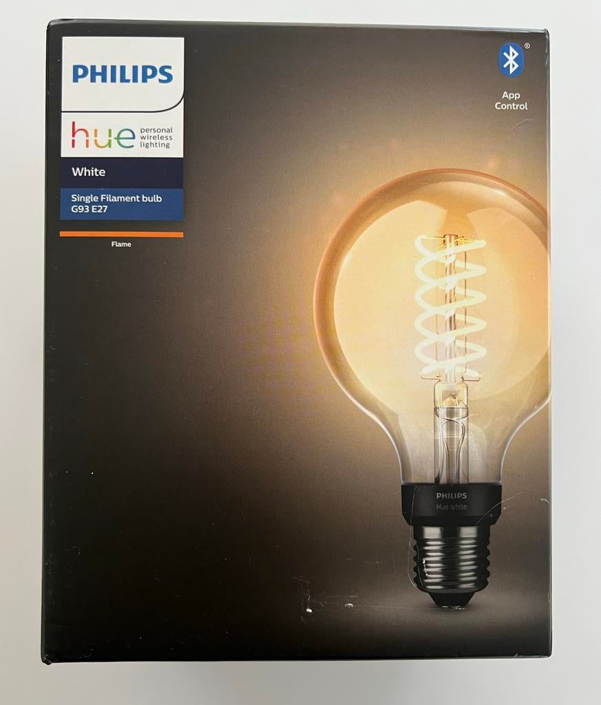 Philips Hue G93 E27 Single Filament Lamp NIEUW, Huis en Inrichting, Lampen | Losse lampen, Led-lamp, Soft of Flame, Nieuw, E27 (groot)