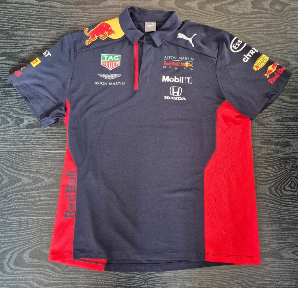 Red Bull Racing 2020 Team Polo, Puma, Blauw, Ophalen of Verzenden, Maat 56/58 (XL)
