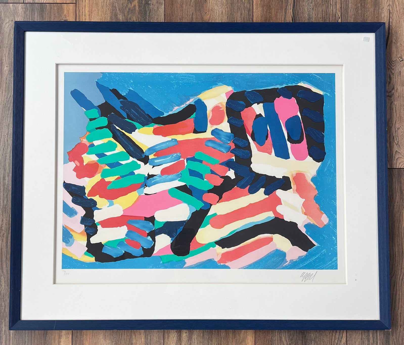 Karel Appel, fraaie litho, handgesigneerd en genummerd, Ophalen