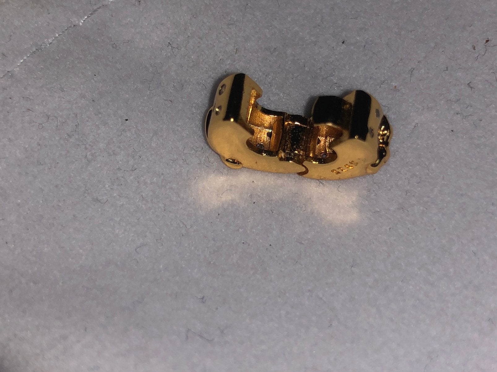 zilveren disney klip voor bedelarmband bedel goudkleurig, Sieraden, Tassen en Uiterlijk, Bedels, Ophalen of Verzenden, Zilver