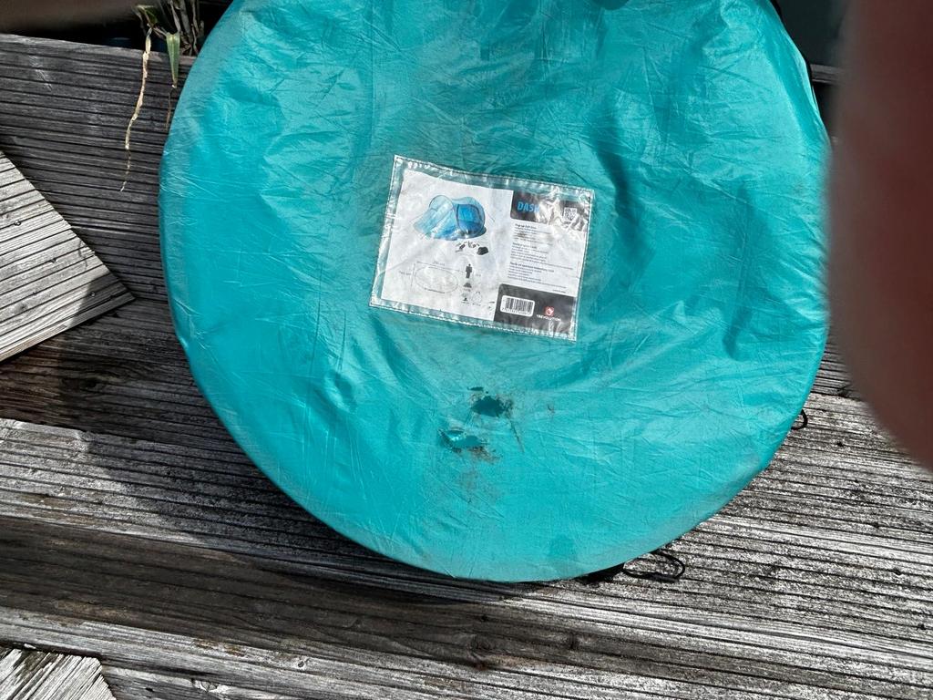 Blauwe pop-up tent - snel op te zetten, Ophalen, Gebruikt, Tot en met 2