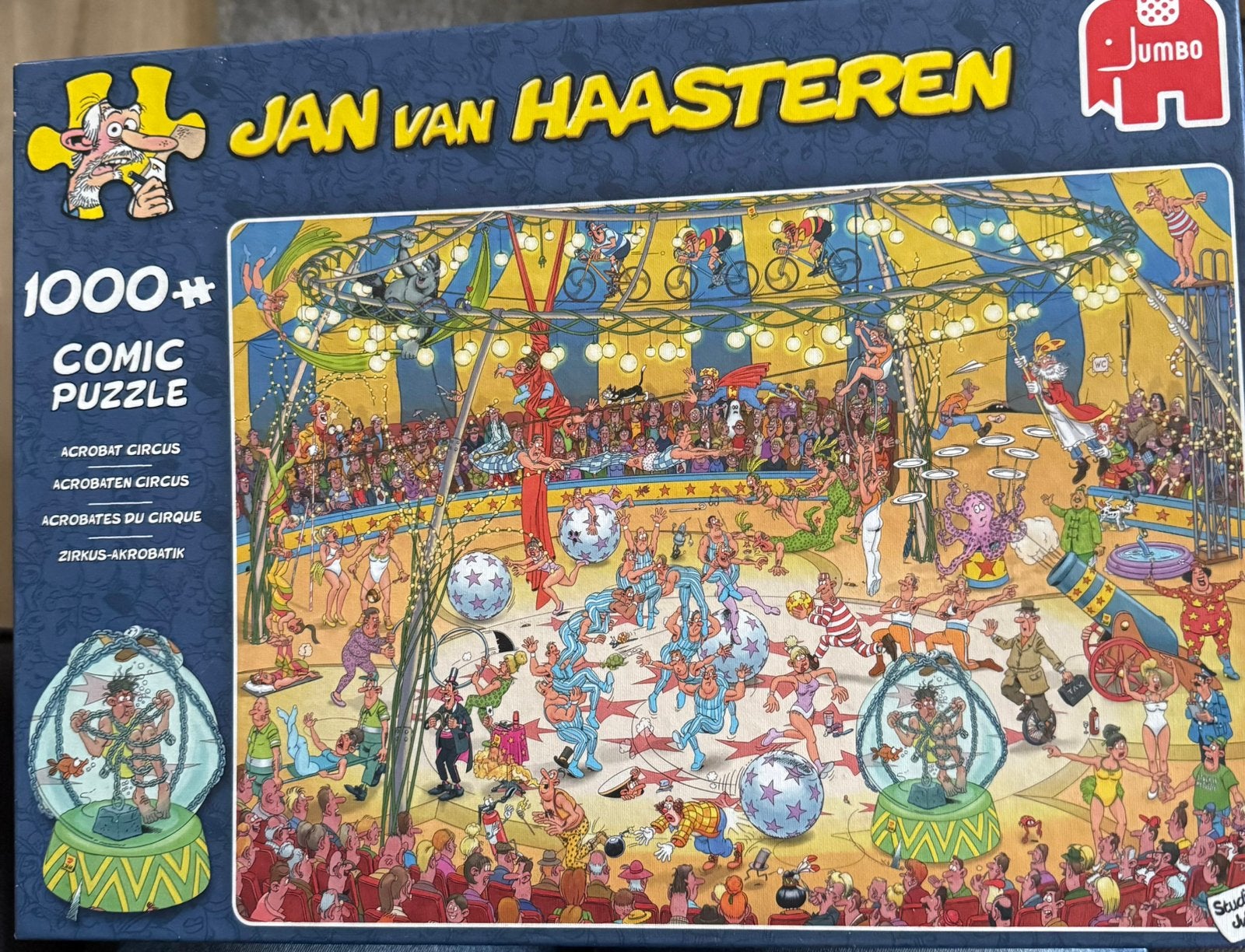 Puzzel JVH 1000 stukjes Acrobatencircus, Ophalen of Verzenden, 500 t/m 1500 stukjes, Gebruikt