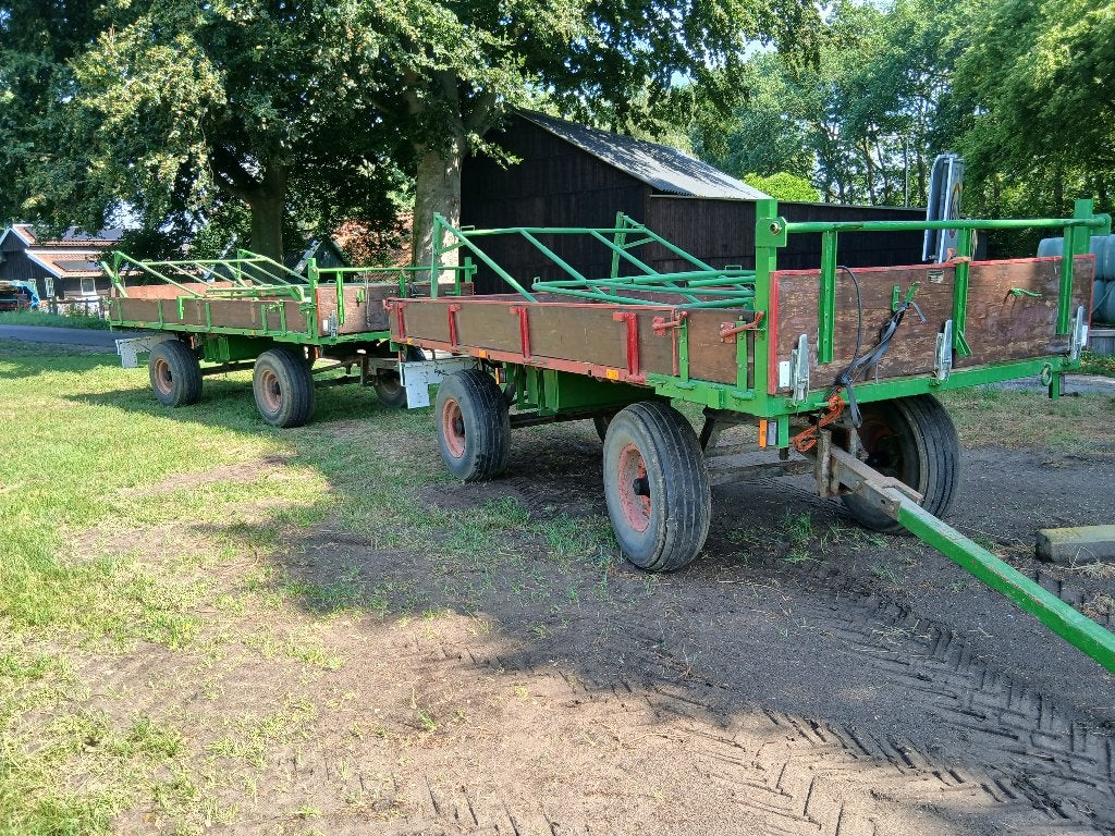 Twee Miedema landbouwwagen hooiwagen tweeling, Ophalen of Verzenden, Transport