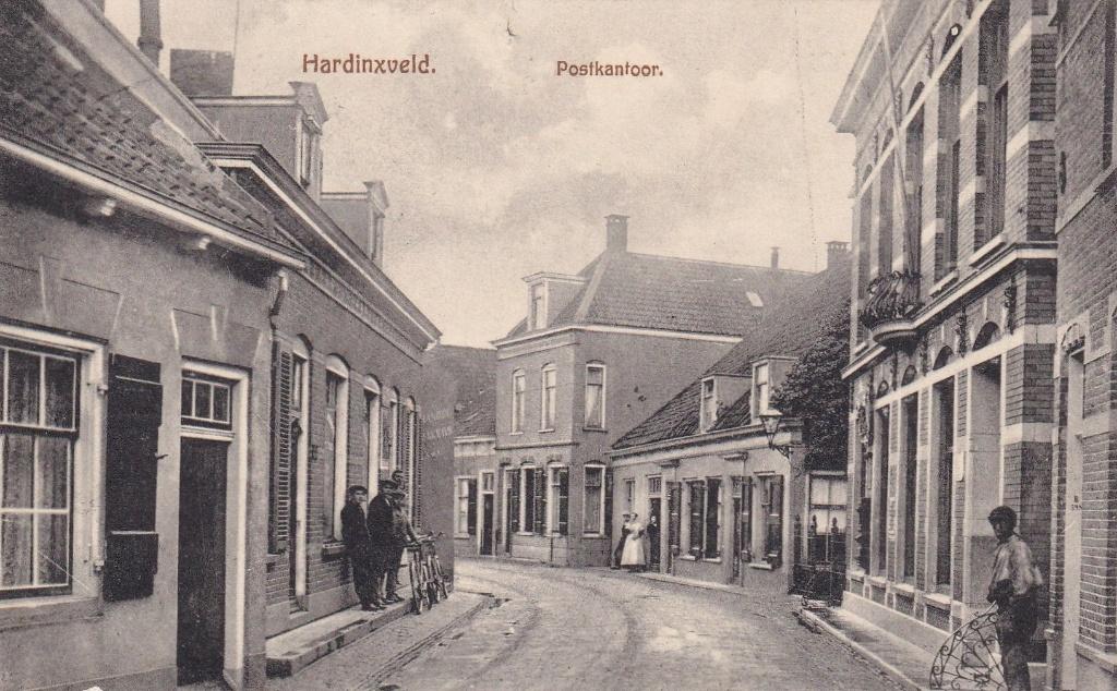 Hardinxveld, Postkantoor, 1917., Verzamelen, Ansichtkaarten | Nederland, Verzenden, Voor 1920, Gelopen, Zuid-Holland