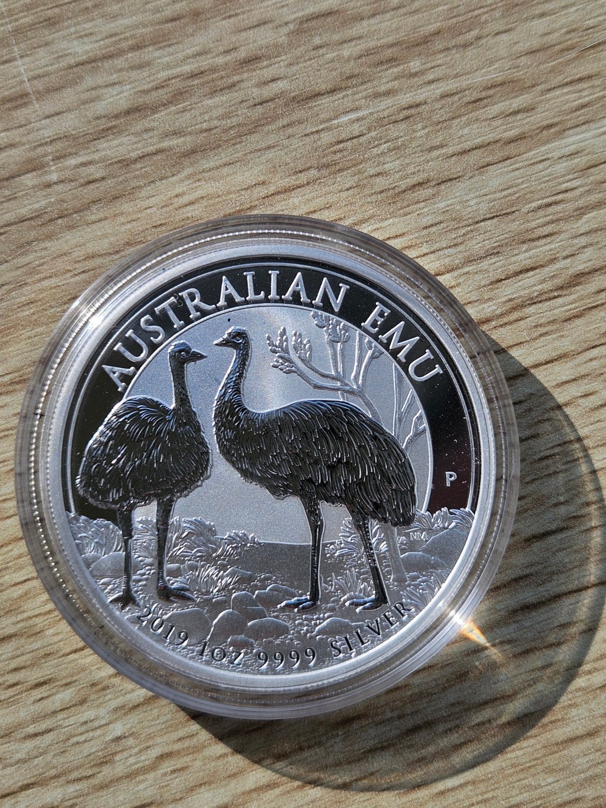 Zeldzame 2019 Australian Emu Zilveren munt 9999 1oz, Ophalen of Verzenden, Zilver