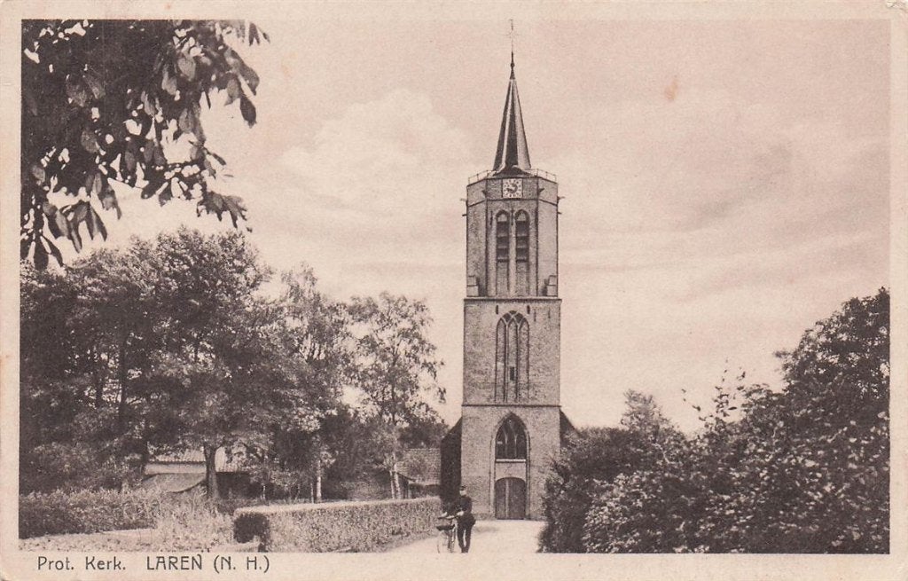 702-185-037 Prot Kerk Laren (N H.), Verzenden, Voor 1920, Noord-Holland