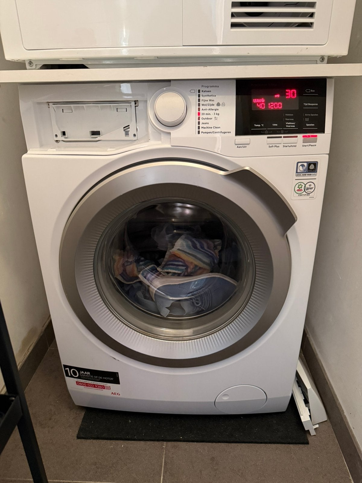 AEG wasmachine te koop!, Ophalen, Gebruikt, 1200 tot 1600 toeren, 85 tot 90 cm
