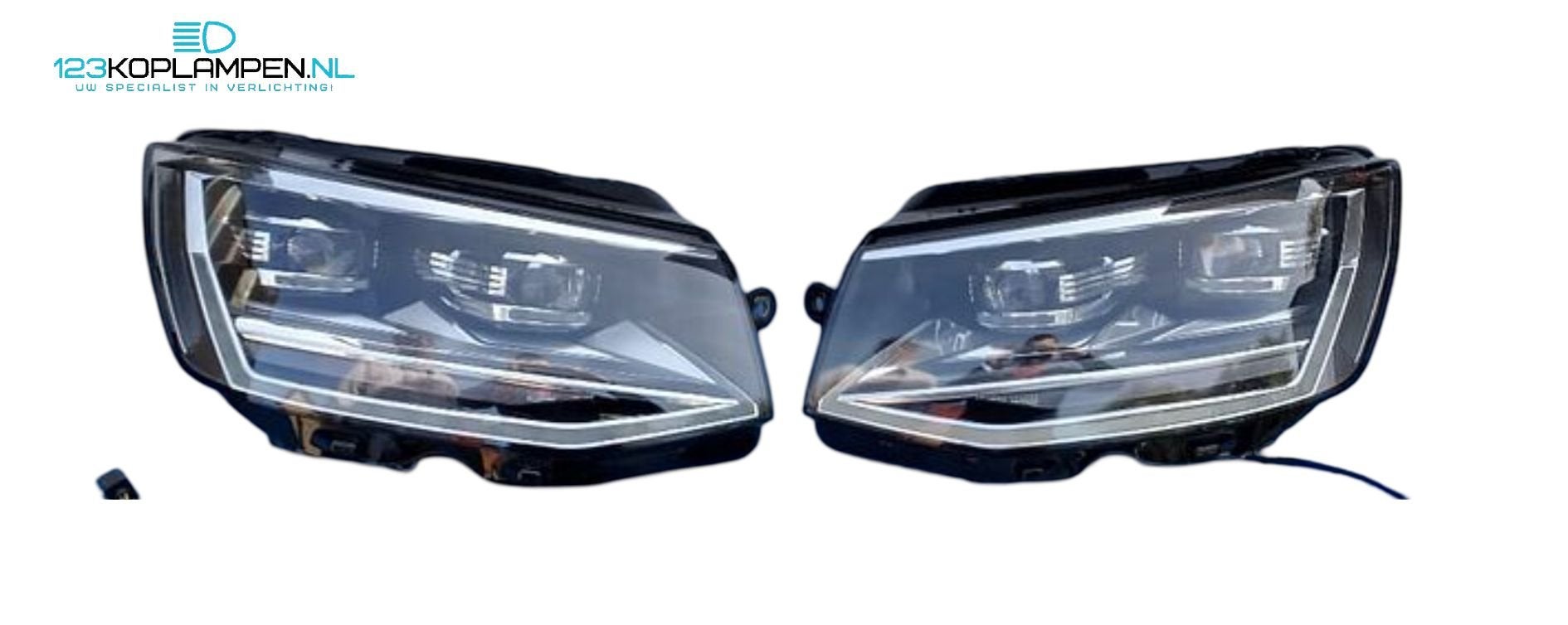 VW Volkswagen T6 7E1 Full Led koplamp + adapter / omvormkabe