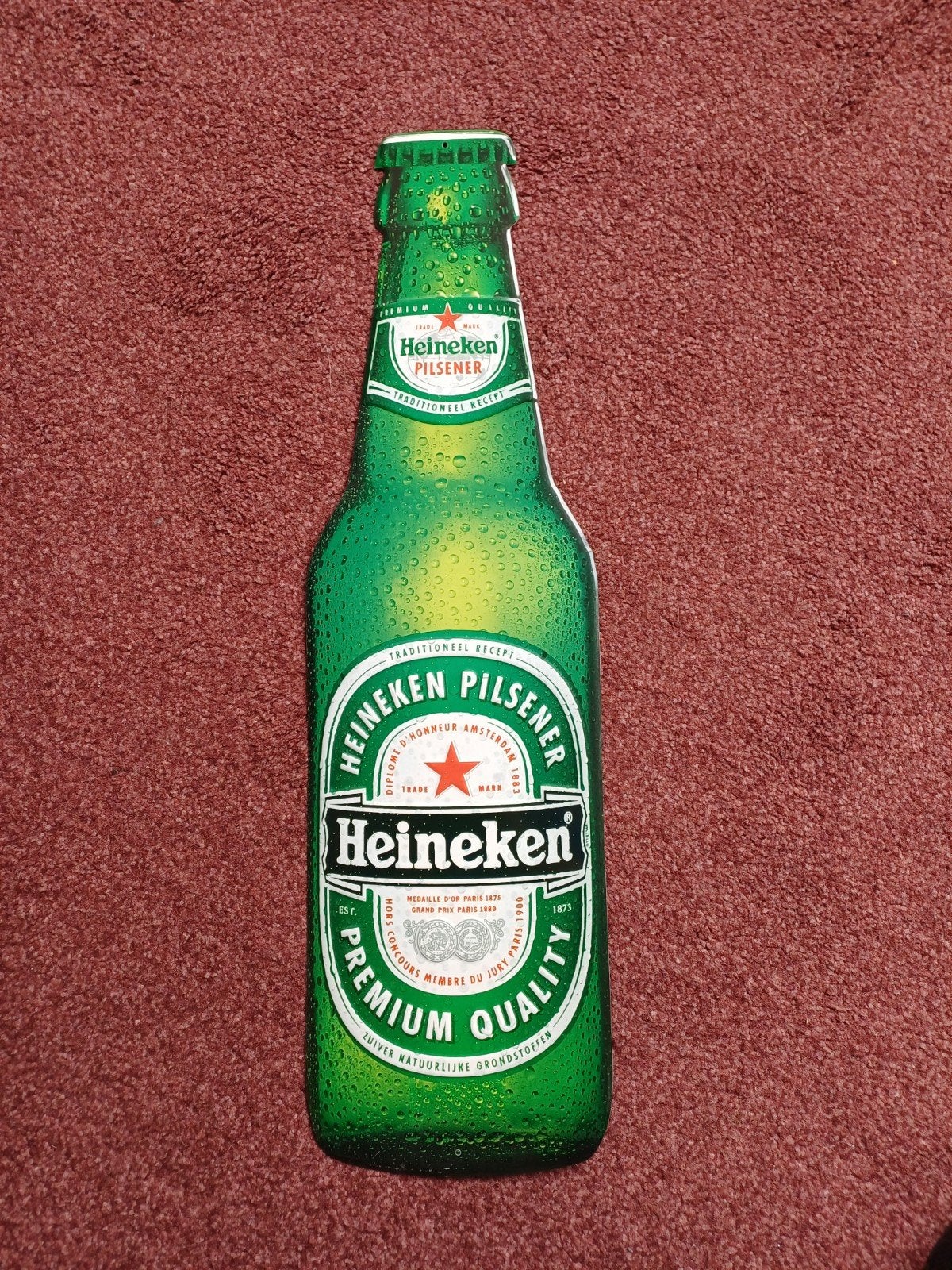 Heineken wandbord, Verzamelen, Ophalen of Verzenden, Nieuw, Reclamebord, Plaat of Schild, Heineken