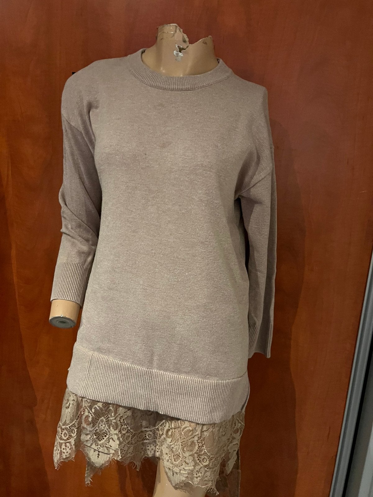 TWINSET jurk mee kant maat s origineel zgan, Twinset, Beige, G, Ophalen of Verzenden