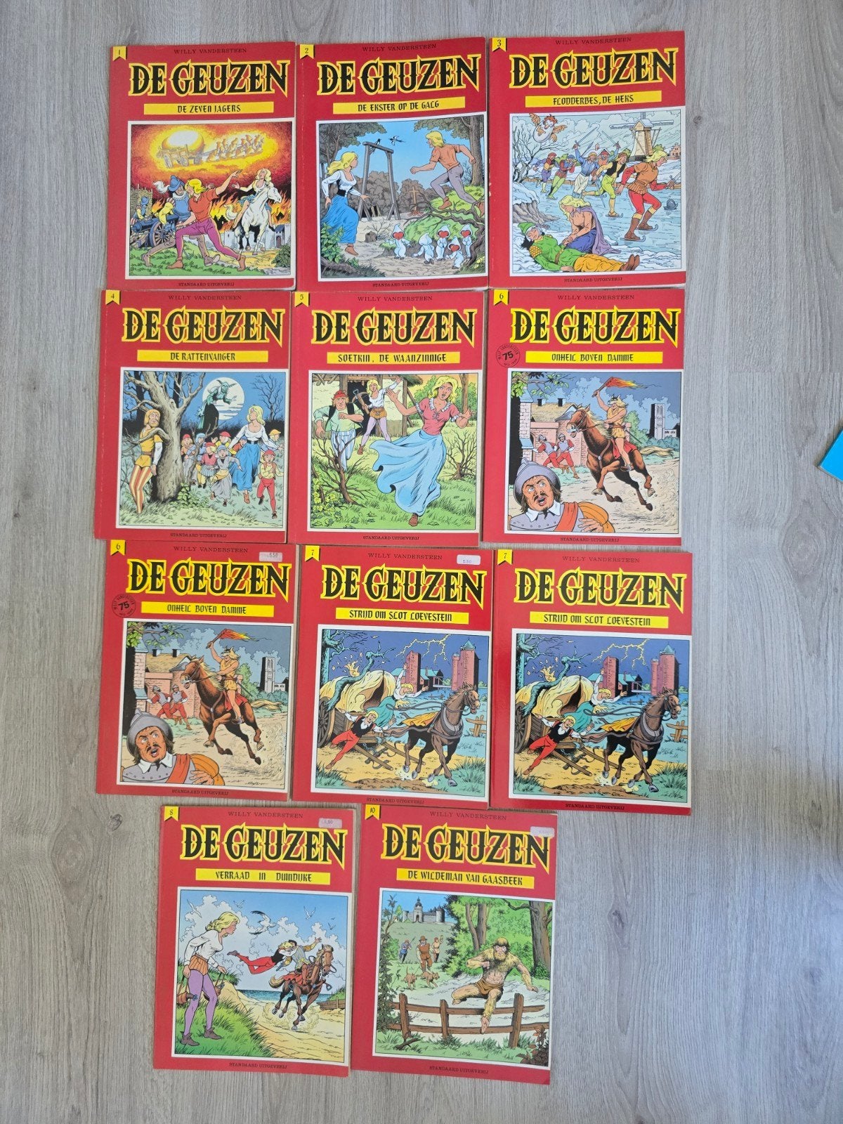 De Geuzen stripboeken - serie van Willy Vandersteen, Boeken, Complete serie of reeks, Ophalen of Verzenden, Gelezen, Willy Vandersteen