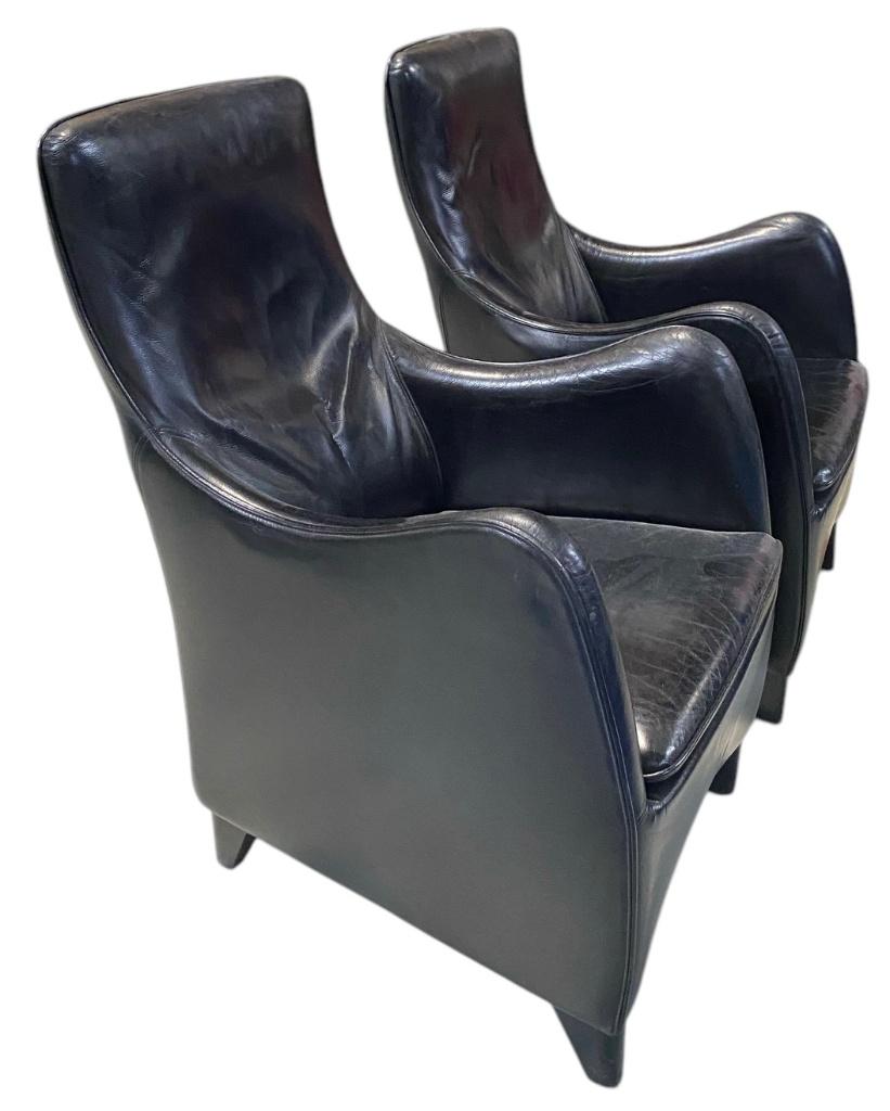 Twee Wittmann Senta fauteuils, Ophalen, Gebruikt, 50 tot 75 cm, Leer