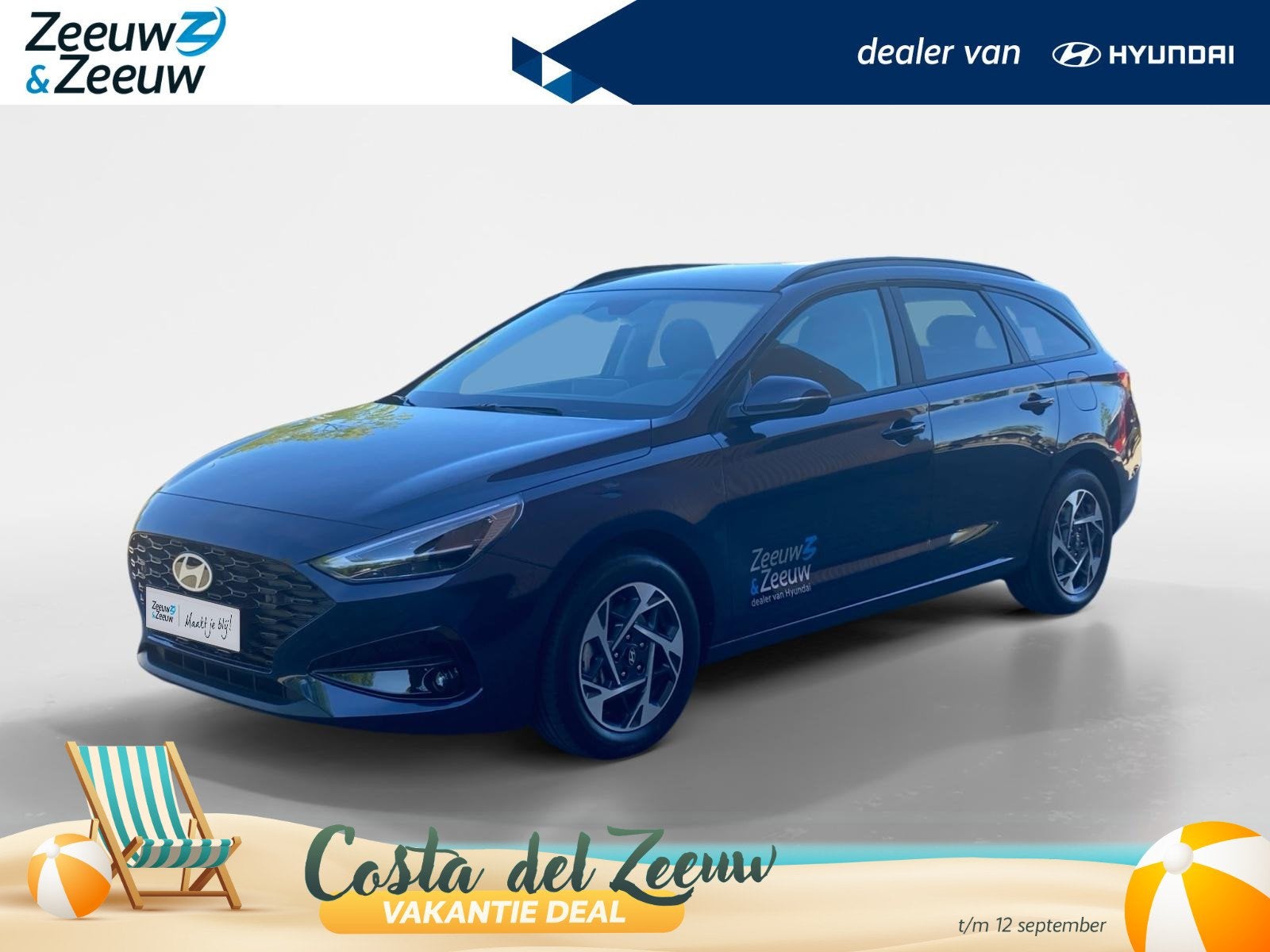 Hyundai i30 Wagon 1.0 T-GDi Comfort | Navi | Climate control, Auto's, Hyundai, Voorwielaandrijving, 12 maanden, Stof, Blauw