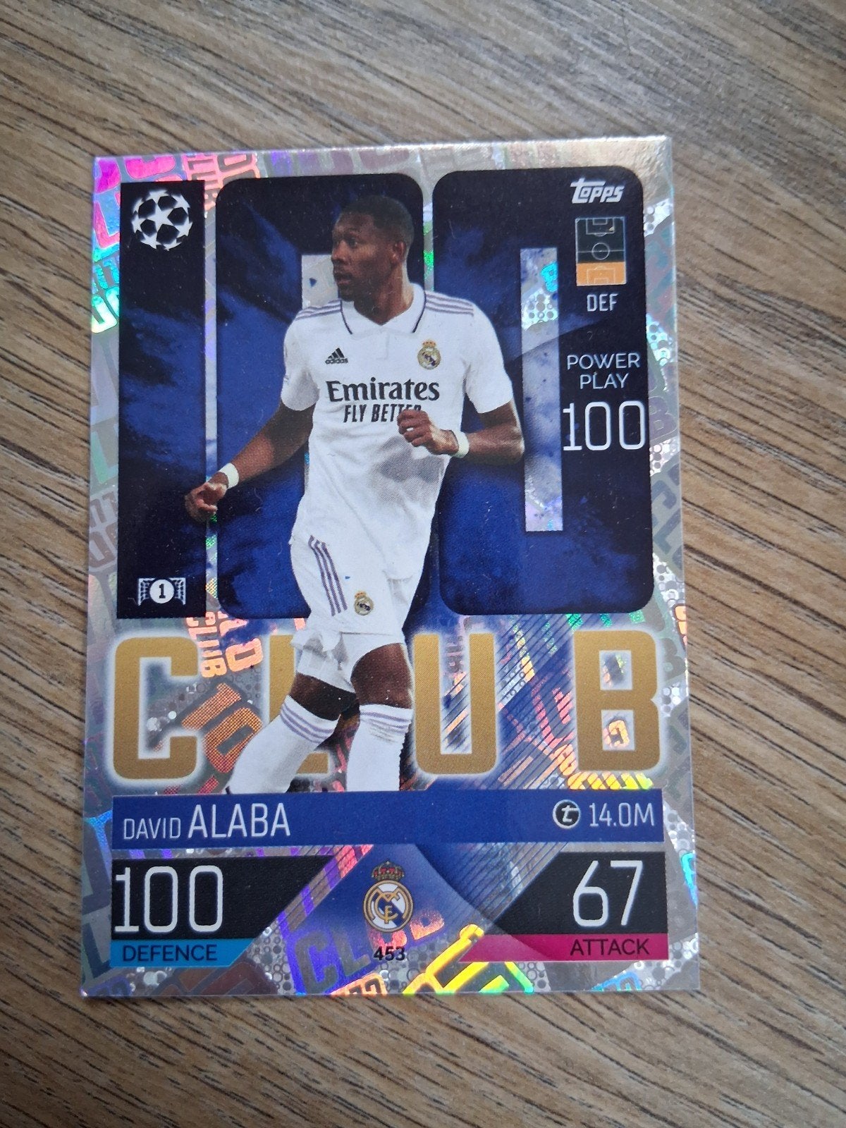 David Alaba Topps Match Attax Champions League Kaart, Verzamelen, Ophalen of Verzenden, Zo goed als nieuw, Buitenlandse clubs