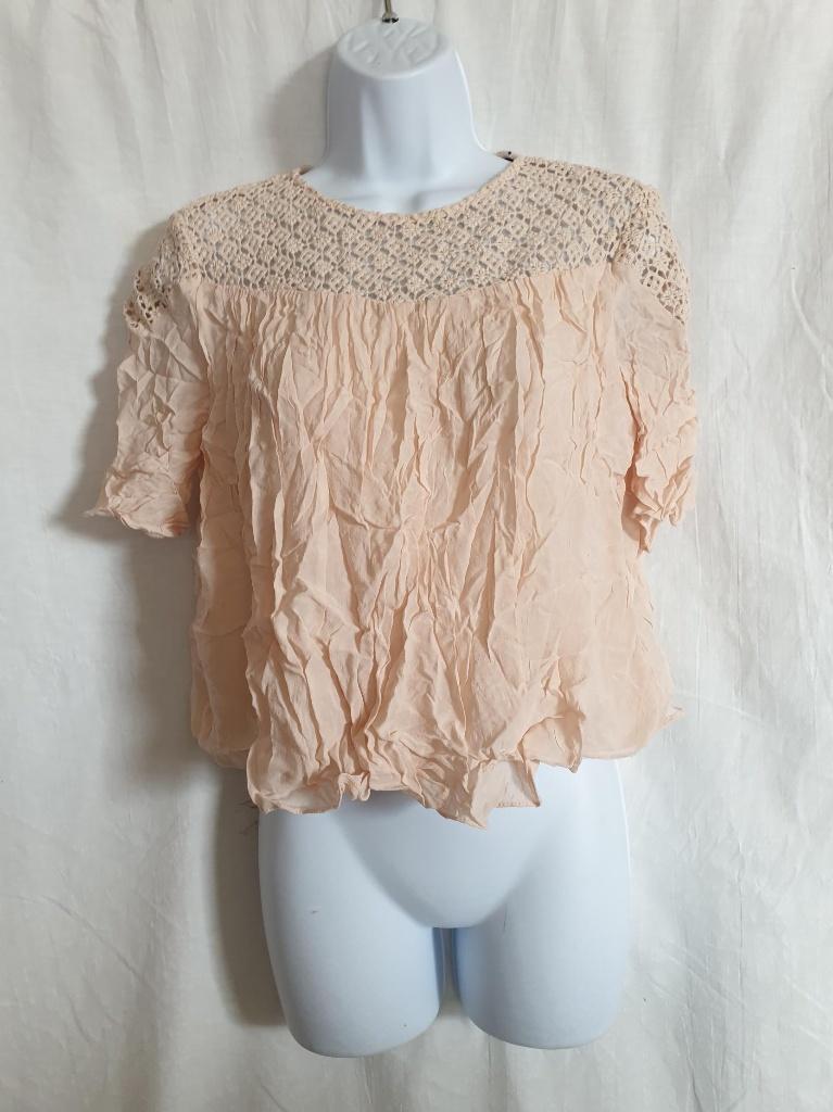 Mooi zacht roze dames shirtje. mt S Merk Zara, ., Ophalen of Verzenden, Zo goed als nieuw, Korte mouw